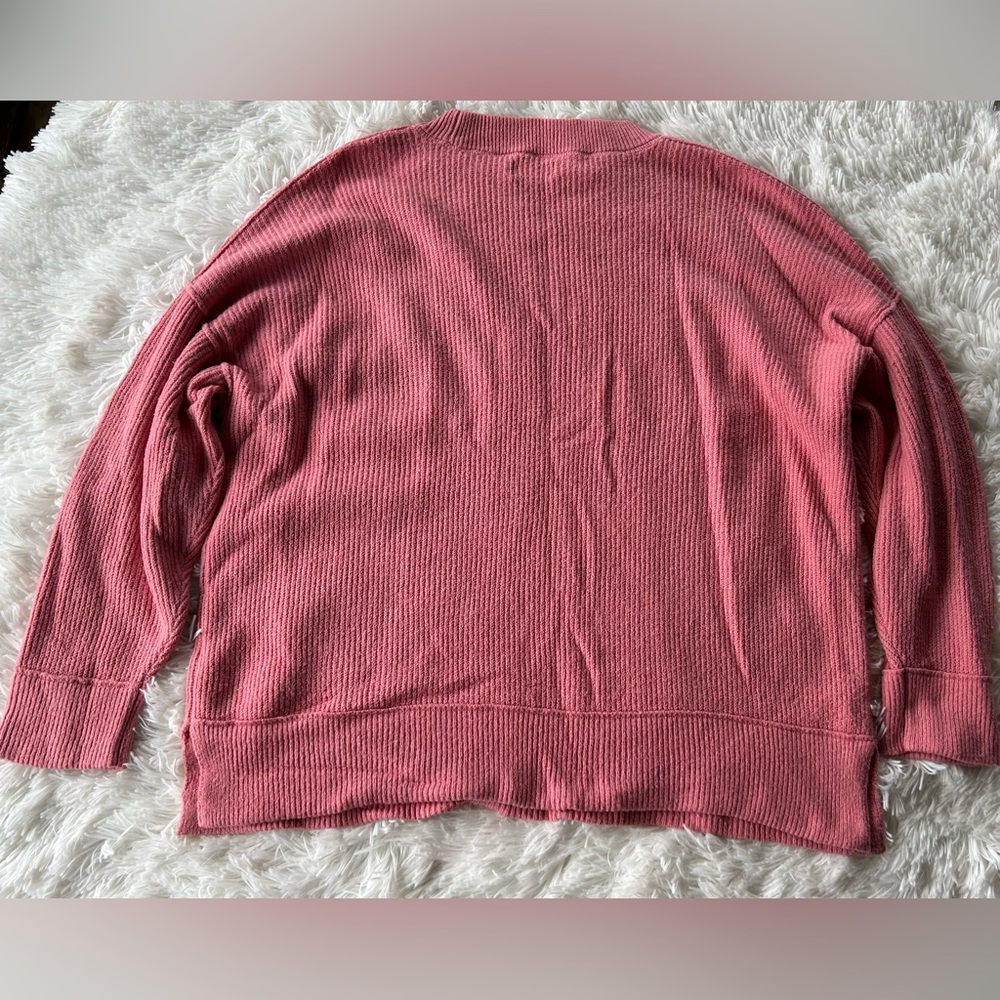 Aerie | Coral Oversized Sweater - Picture 7 of 7